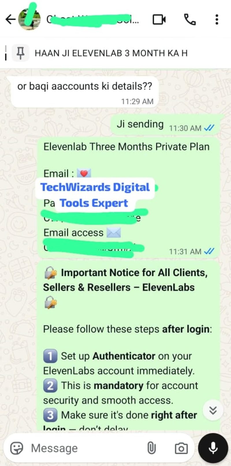 WhatsApp review — ChatGPT Gold Business