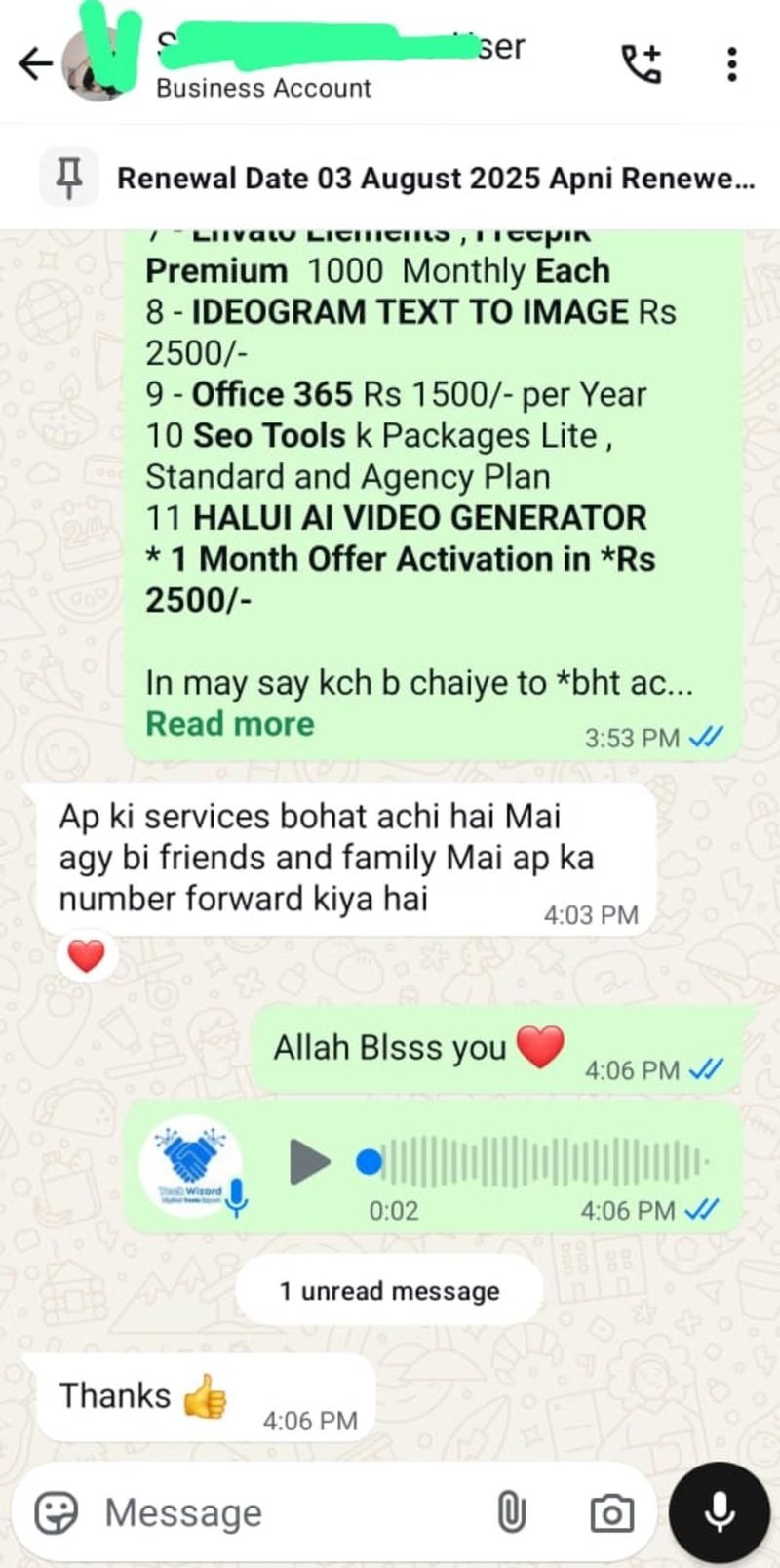 WhatsApp review — ChatGPT & QuillBot